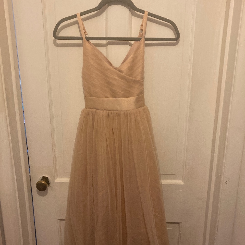 Beige Tulle Dress